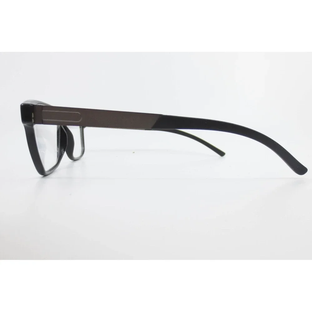 Randolph Engineering Keesler Black Gunmetal Rectangular Eyeglass Frame 58-15-145
